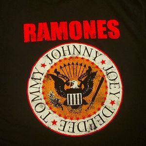 Ramones Graphic T-shirt H&M Womens Size XL Adult Black Music Logo 1234